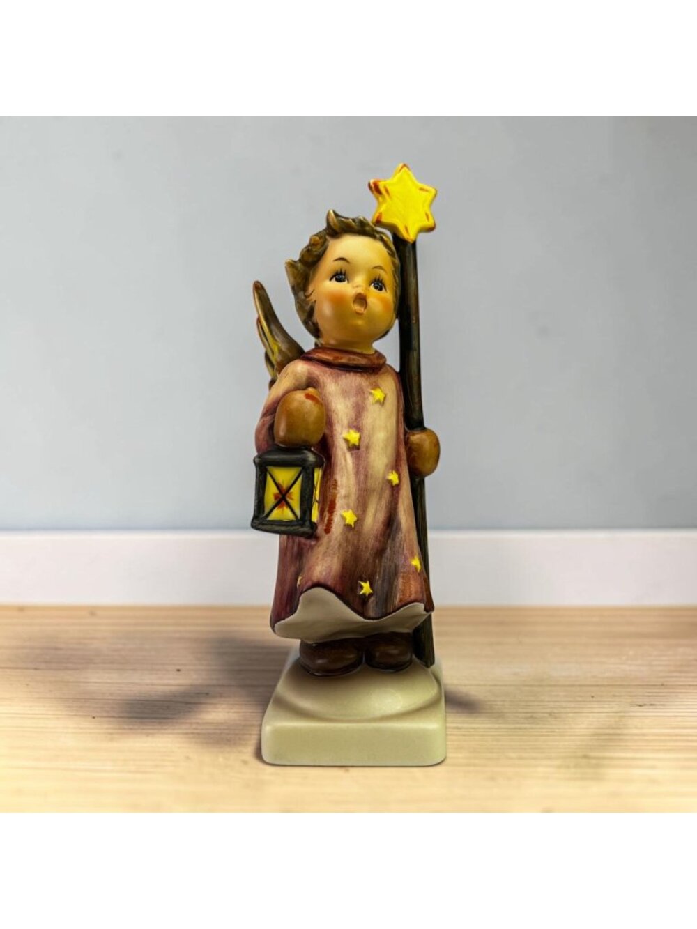 Hummel Christmas Song Figurine Angel With Lantern & Star Figurine From 1997